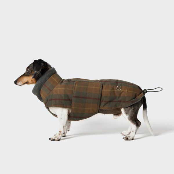 Hundemantel Dackel Brooklyn Waxed Tartan